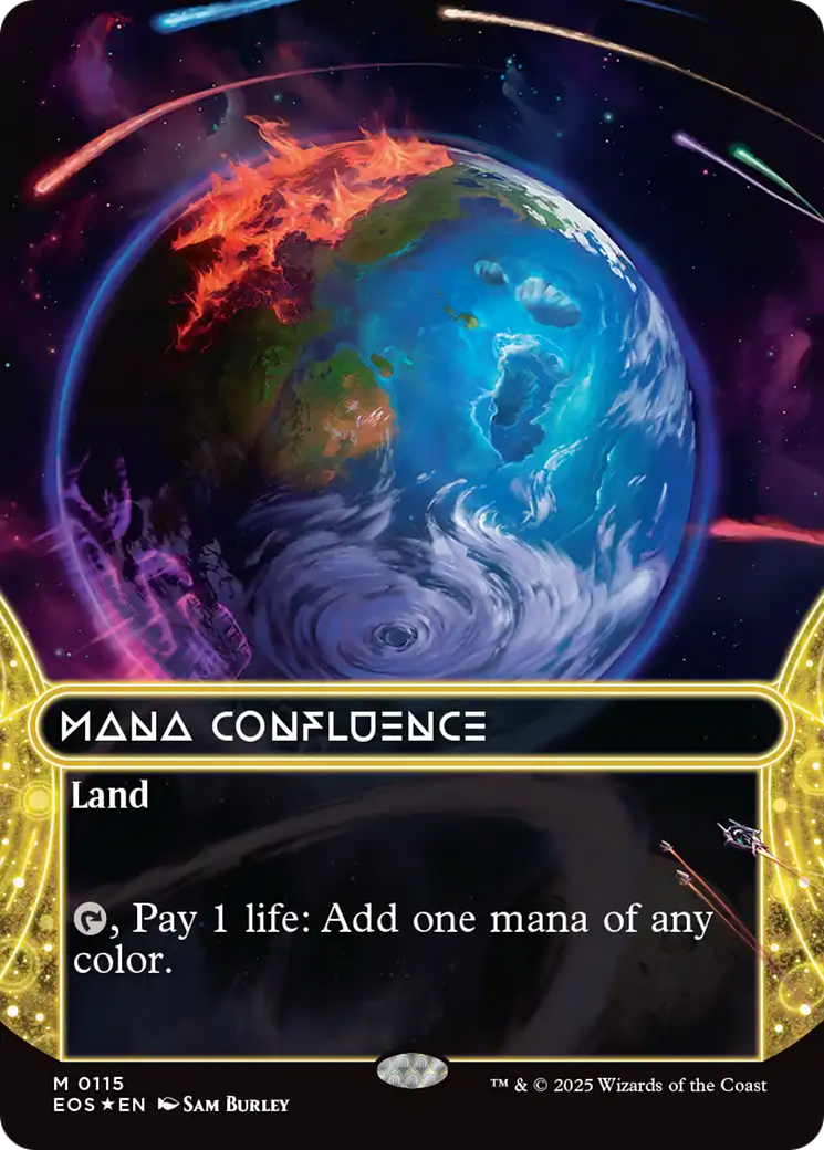 Mana Confluence (0115) (Borderless) (Galaxy Foil) [Edge of Eternities: Stellar Sights] | Odin's Place
