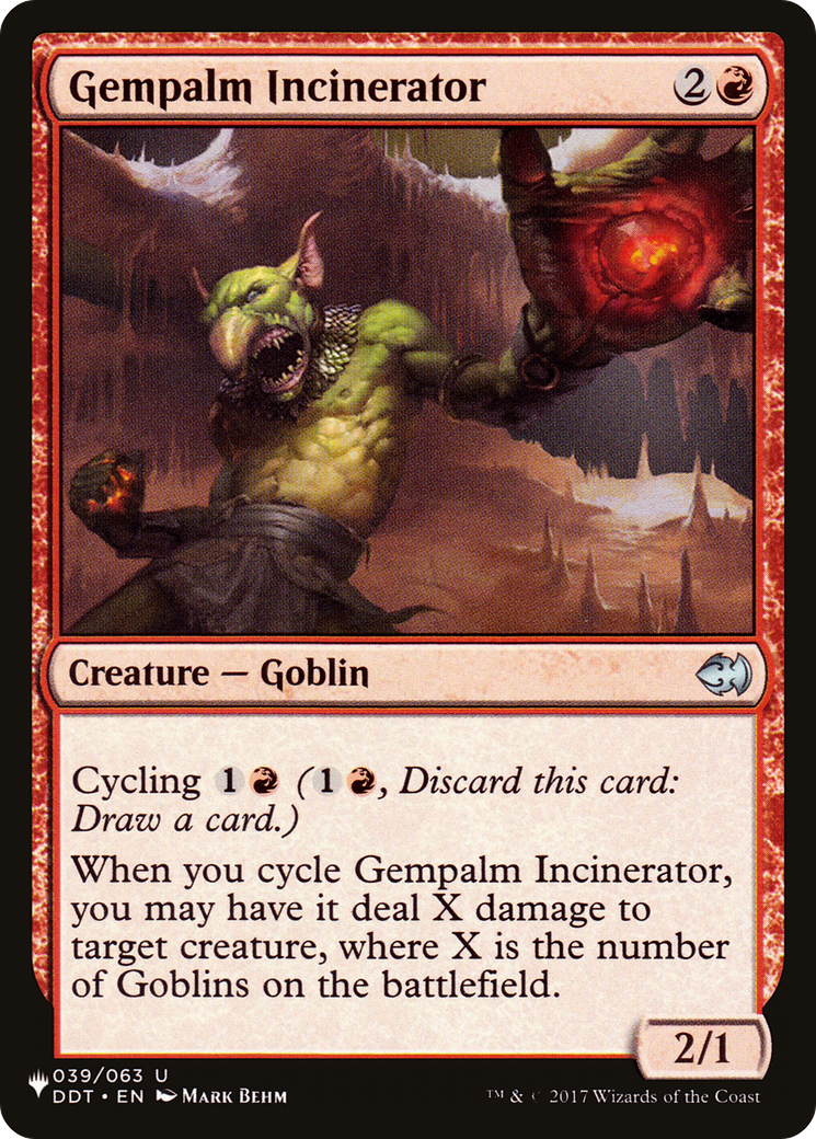 Gempalm Incinerator [The List] | Odin's Place