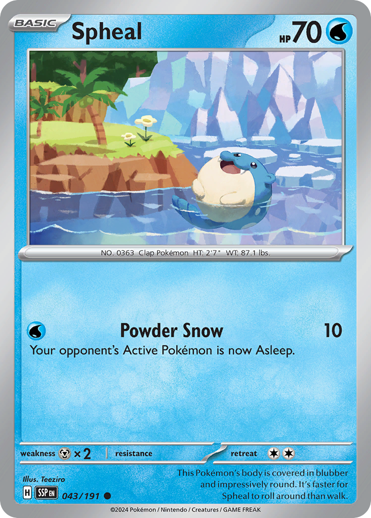 Spheal (043/191) [Scarlet & Violet: Surging Sparks] | Odin's Place
