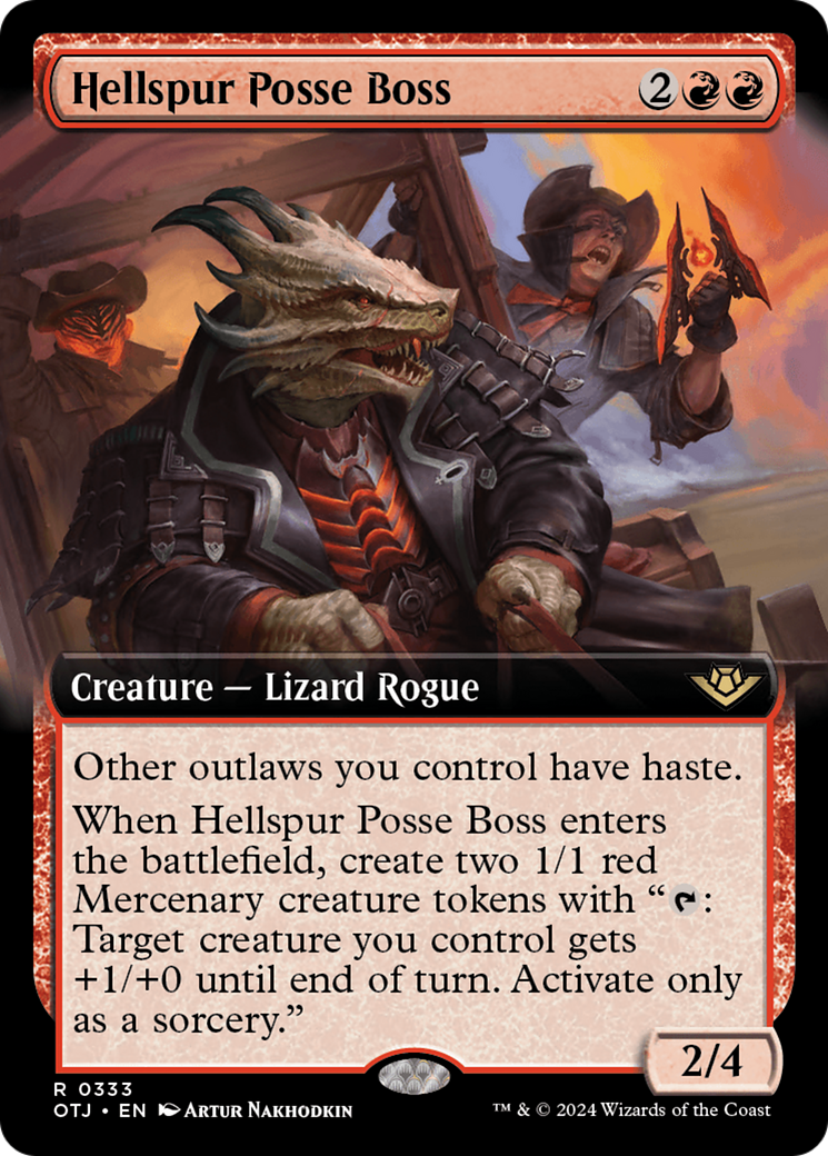 Hellspur Posse Boss (Extended Art) [Outlaws of Thunder Junction] | Odin's Place