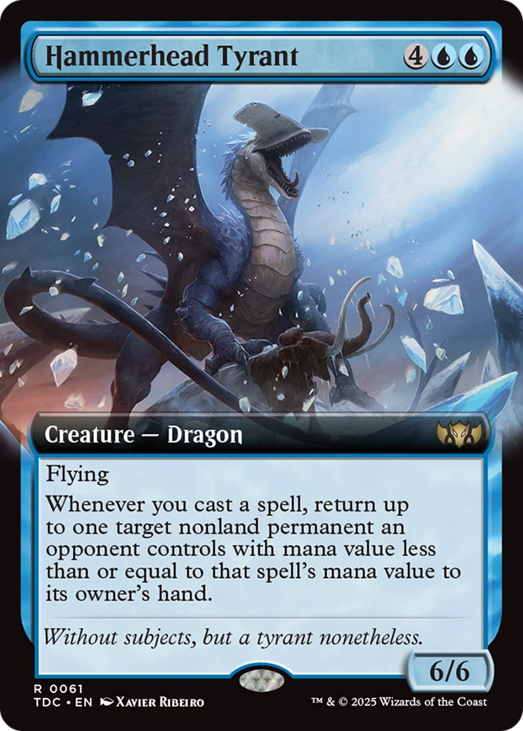 Hammerhead Tyrant (Extended Art) [Tarkir: Dragonstorm Commander] | Odin's Place