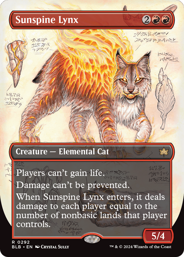 Sunspine Lynx (Borderless) [Bloomburrow] | Odin's Place