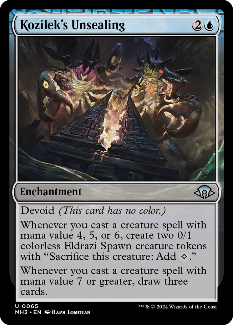 Kozilek's Unsealing [Modern Horizons 3] | Odin's Place
