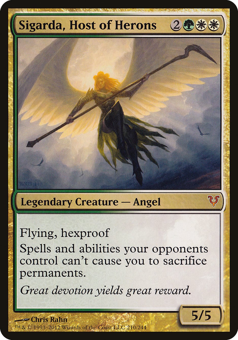 Sigarda, Host of Herons (210) (Oversized) [Open the Helvault] | Odin's Place