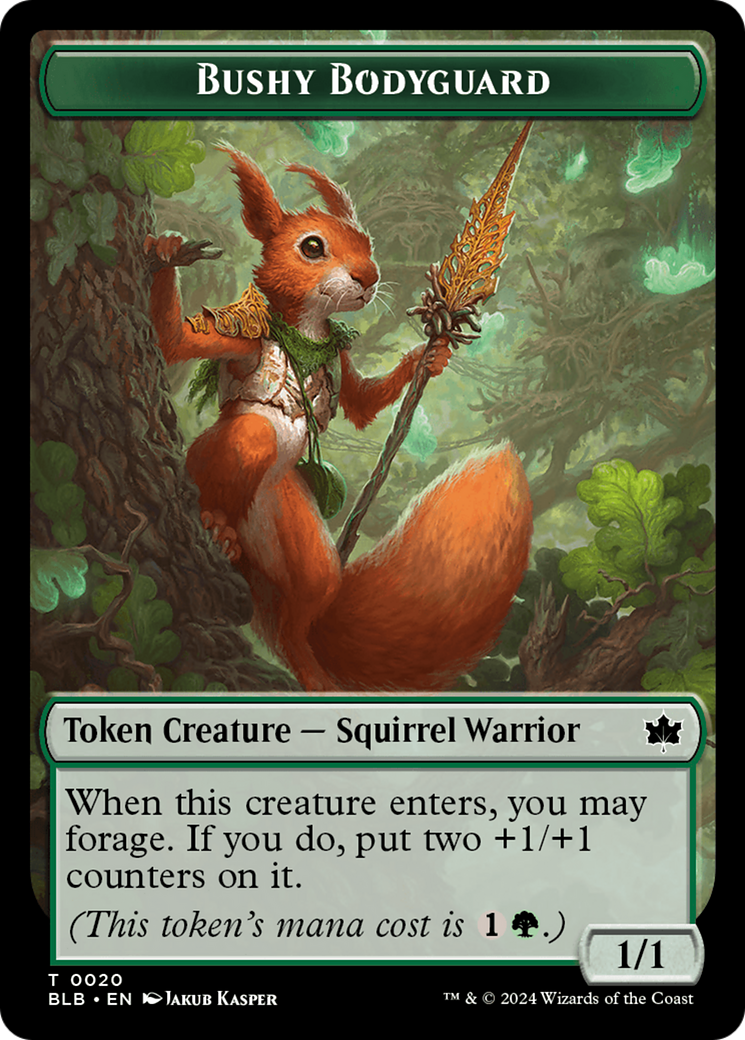 Bushy Bodyguard Token [Bloomburrow Tokens] | Odin's Place