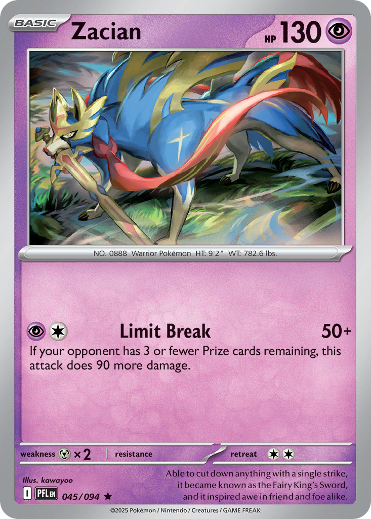 Zacian (045/094) [Mega Evolution: Phantasmal Flames] | Odin's Place