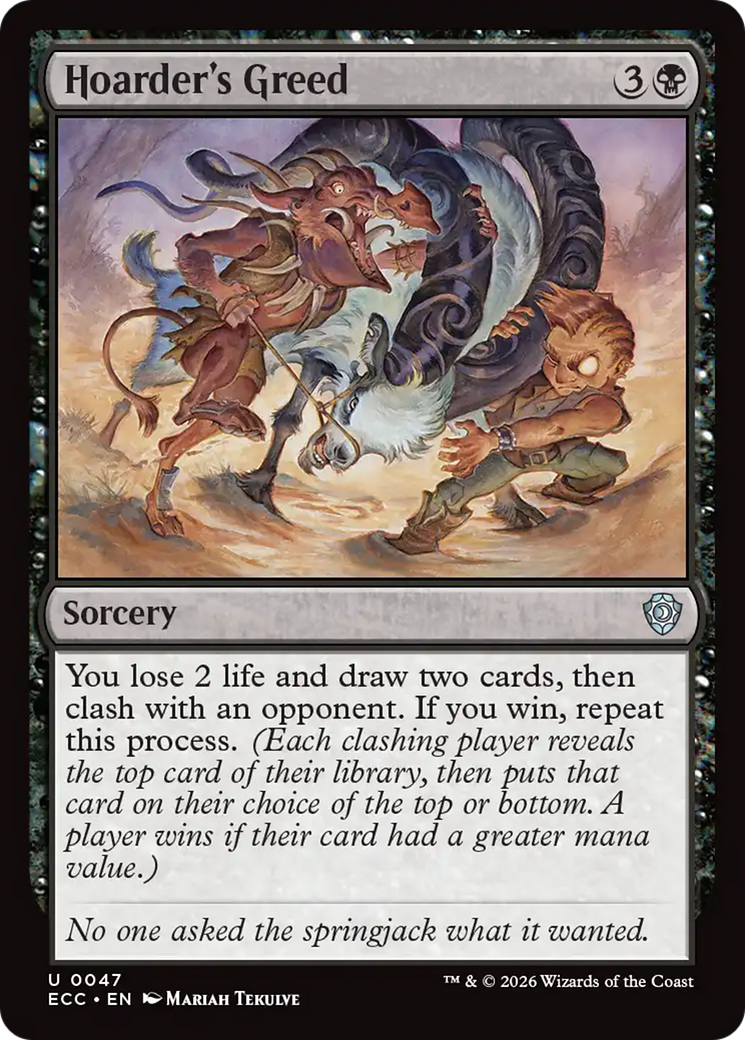 Hoarder's Greed [Lorwyn Eclipsed Commander] | Odin's Place