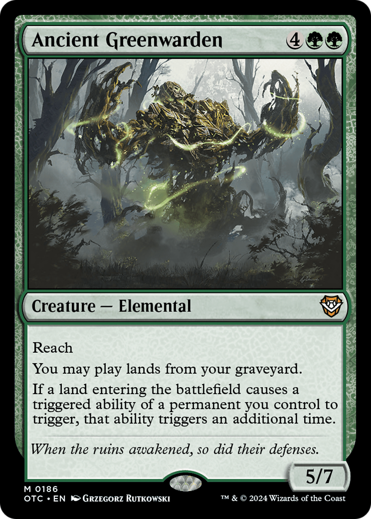 Ancient Greenwarden [Outlaws of Thunder Junction Commander] | Odin's Place
