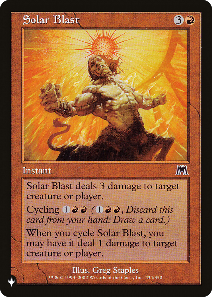 Solar Blast [The List] | Odin's Place