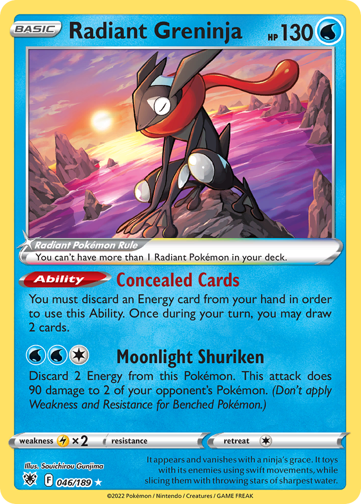 Radiant Greninja (046/189) (Lost Box Kyogre - Shao Tong Yen) [World Championships 2023] | Odin's Place
