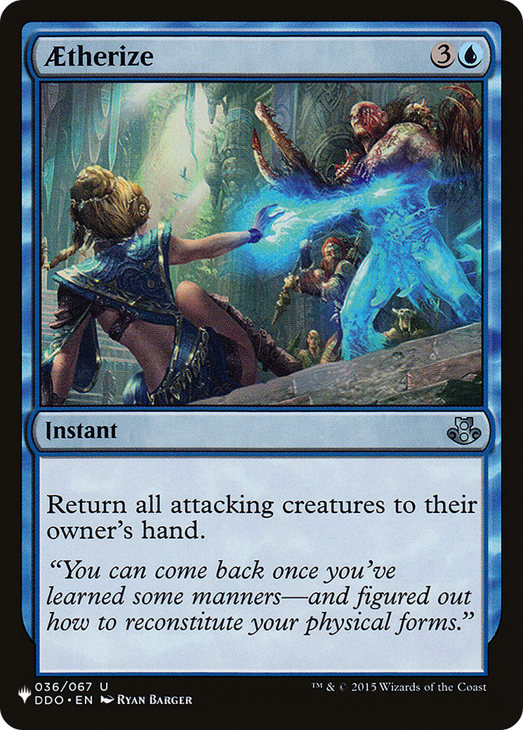 Aetherize [The List] | Odin's Place