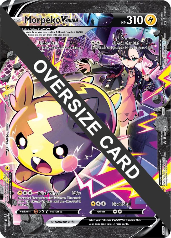 Morpeko V-Union (SWSH289) Jumbo Card | Odin's Place