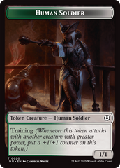 Human Soldier (0020) // Emblem - Tamiyo, Field Researcher Double-Sided Token [Innistrad Remastered Tokens] | Odin's Place