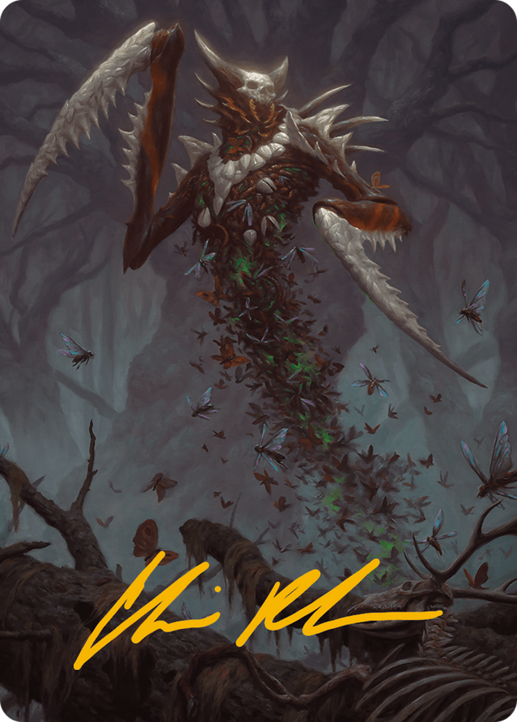Grist, the Plague Swarm Art Card (Gold-Stamped Signature) [Modern Horizons 3 Art Series] | Odin's Place