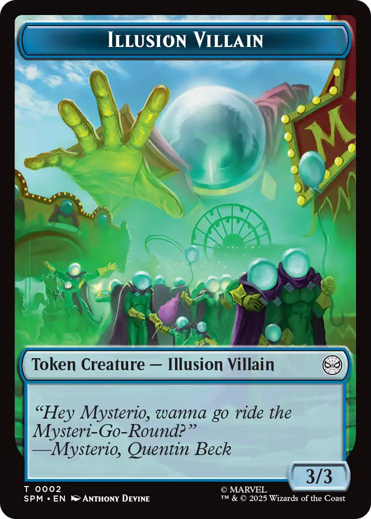 Spider // Illusion Villain Double-Sided Token [Marvel's Spider-Man Tokens] | Odin's Place