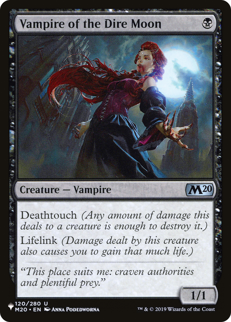 Vampire of the Dire Moon [The List] | Odin's Place