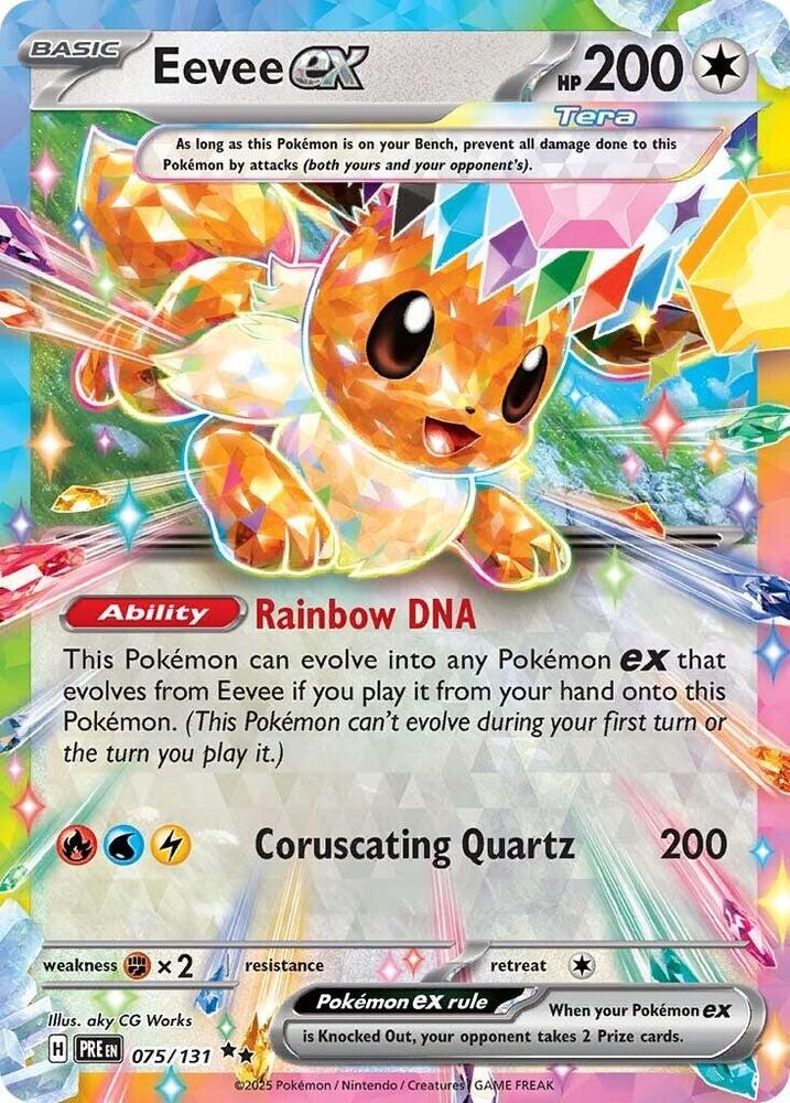 Eevee ex (075/131) [Scarlet & Violet: Prismatic Evolutions] | Odin's Place