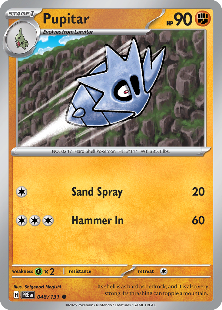 Pupitar (048/131) (Master Ball Pattern) [Scarlet & Violet: Prismatic Evolutions] | Odin's Place