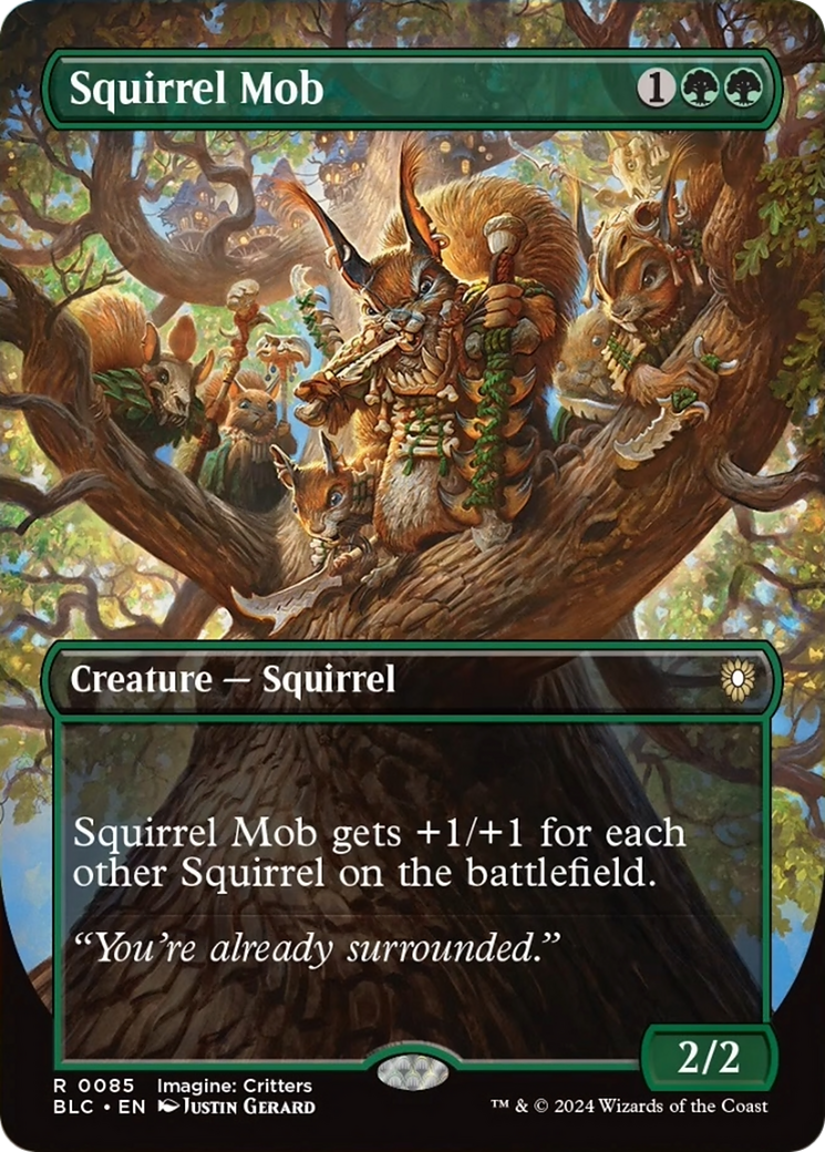 Squirrel Mob (Borderless) [Bloomburrow Commander] | Odin's Place
