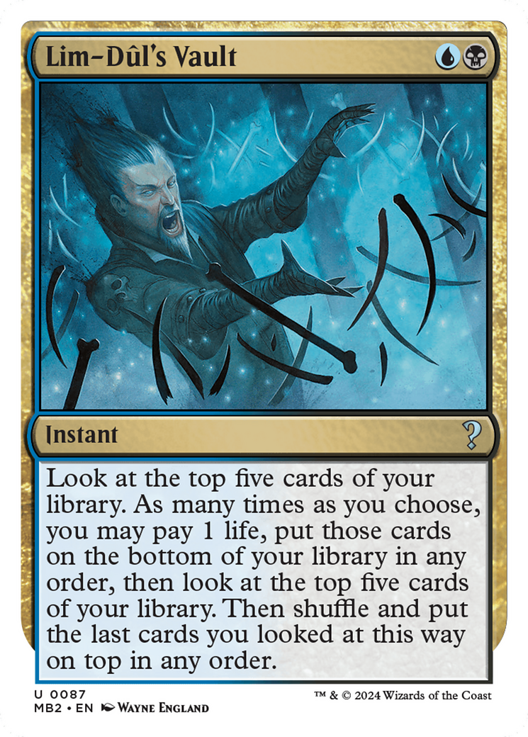 Lim-Dul's Vault (White Border) [Mystery Booster 2] | Odin's Place