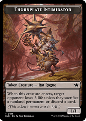 Otter // Thornplate Intimidator Double-Sided Token [Bloomburrow Tokens] | Odin's Place