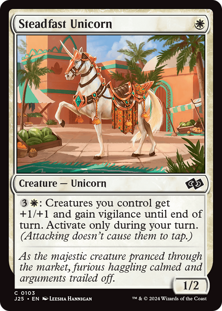 Steadfast Unicorn [Foundations Jumpstart] | Odin's Place