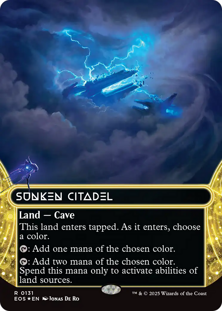 Sunken Citadel (0131) (Borderless) (Galaxy Foil) [Edge of Eternities: Stellar Sights] | Odin's Place