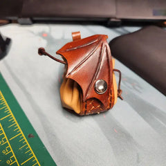 Crimson Knight Leatherworks Mini Dragon Dice Pouch | Odin's Place