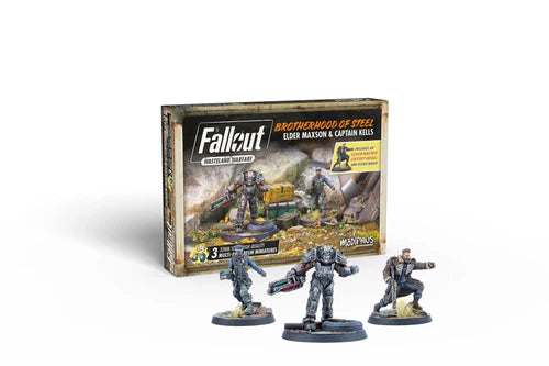 Fallout Wasteland Warfare:  Brotherhood of Steel Elder Maxson and Captain Kells | Odin's Place