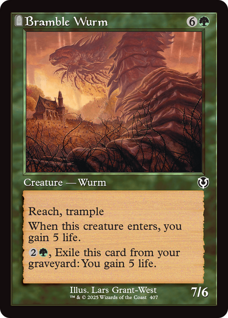 Bramble Wurm (Retro Frame) [Innistrad Remastered] | Odin's Place