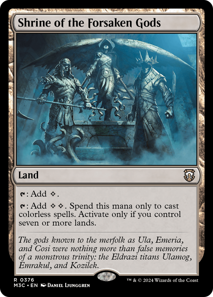 Shrine of the Forsaken Gods (Ripple Foil) [Modern Horizons 3 Commander] | Odin's Place