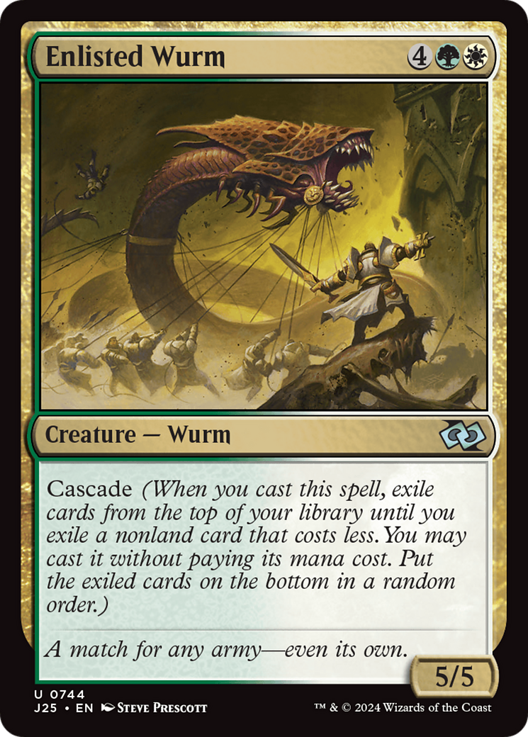Enlisted Wurm [Foundations Jumpstart] | Odin's Place