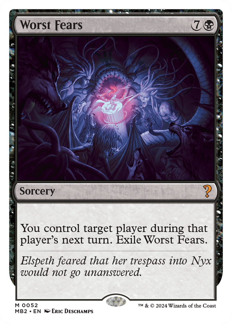 Worst Fears (White Border) [Mystery Booster 2] | Odin's Place