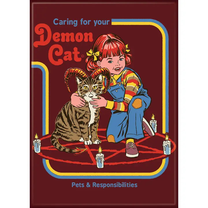 Steven Rhodes Demon Cat Magnet | Odin's Place