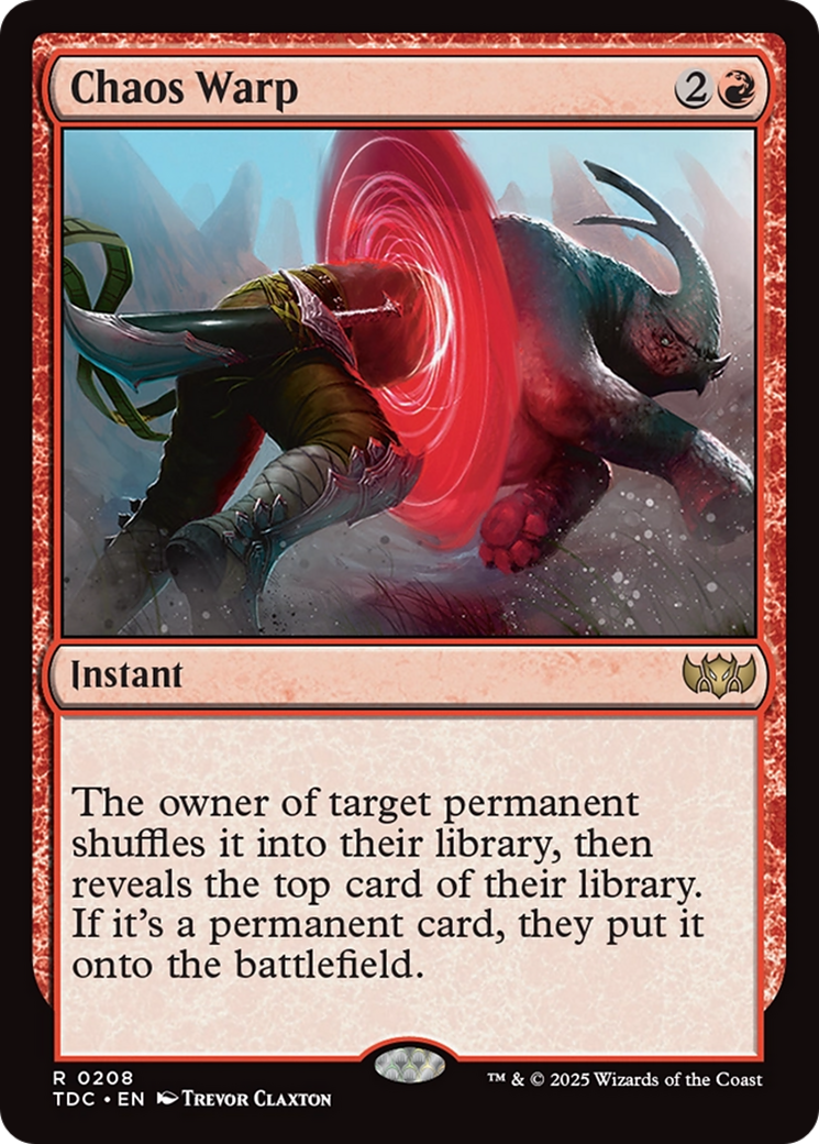 Chaos Warp [Tarkir: Dragonstorm Commander] | Odin's Place