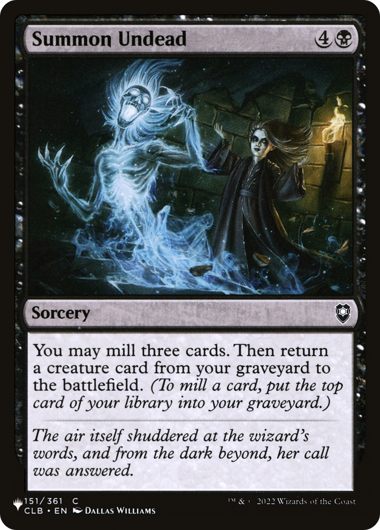 Summon Undead [The List] | Odin's Place