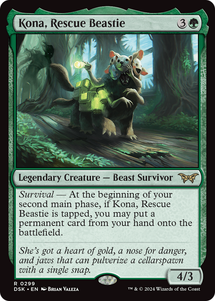 Kona, Rescue Beastie (0299) [Duskmourn: House of Horror] | Odin's Place