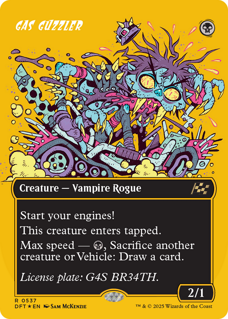 Gas Guzzler (Borderless) (First-Place Foil) [Aetherdrift] | Odin's Place