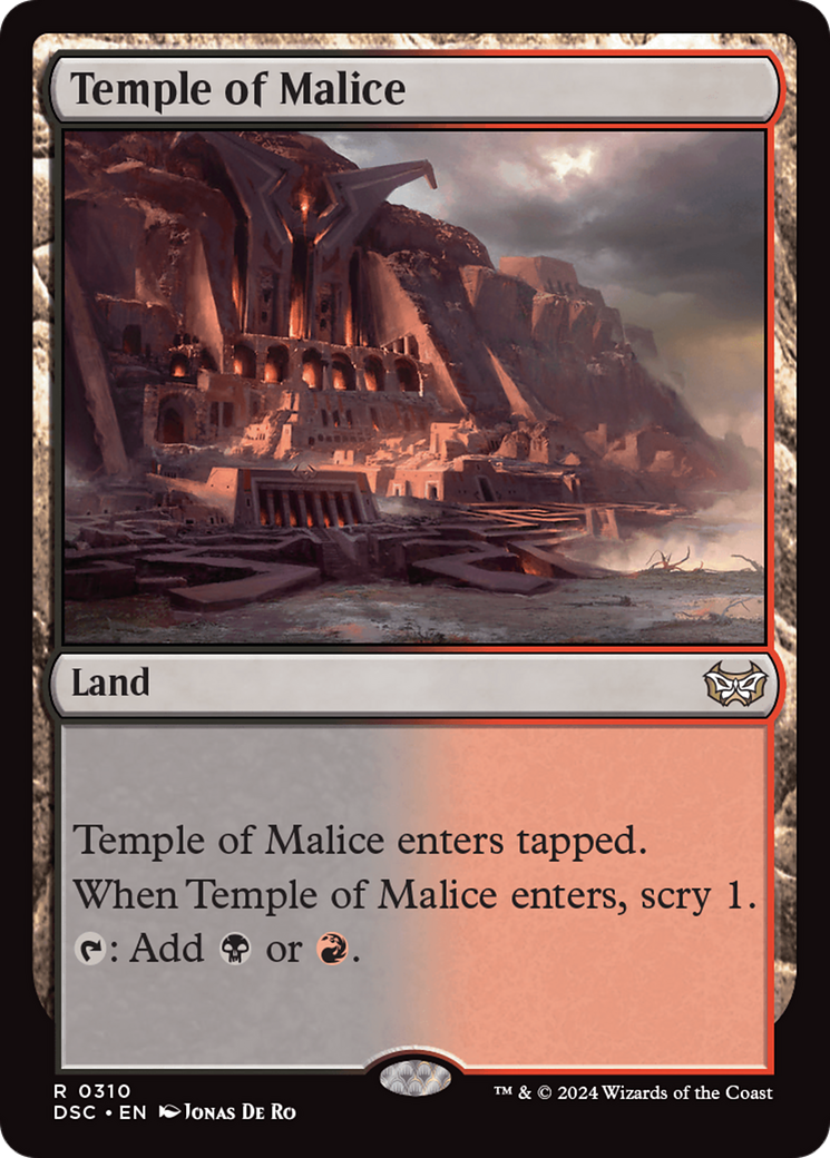 Temple of Malice [Duskmourn: House of Horror Commander] | Odin's Place