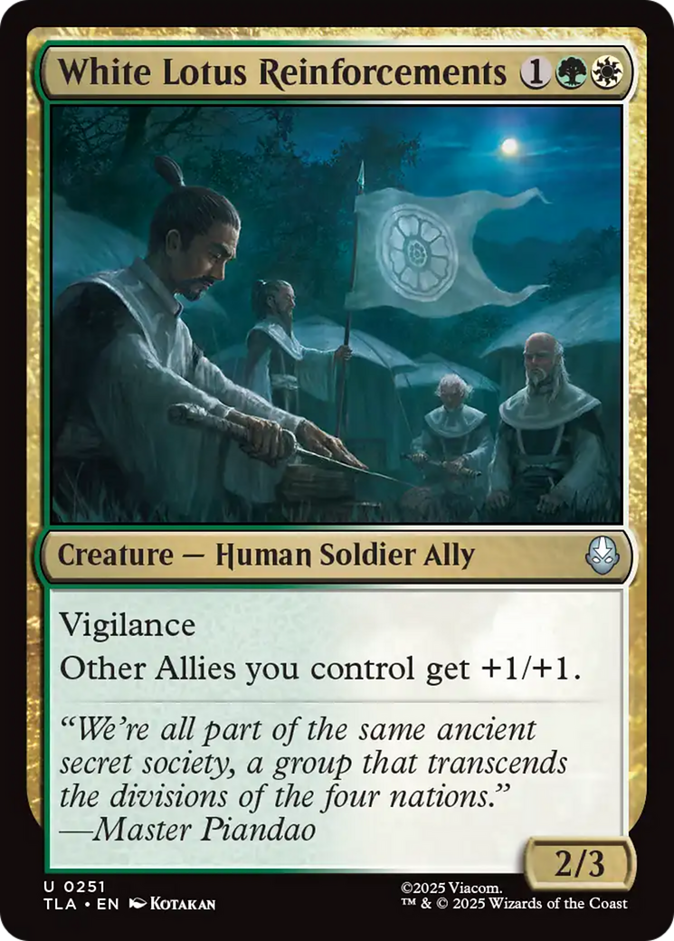 White Lotus Reinforcements [Avatar: The Last Airbender] | Odin's Place