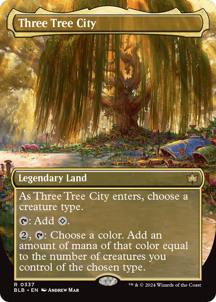 Three Tree City (Borderless) (0337) [Bloomburrow] | Odin's Place