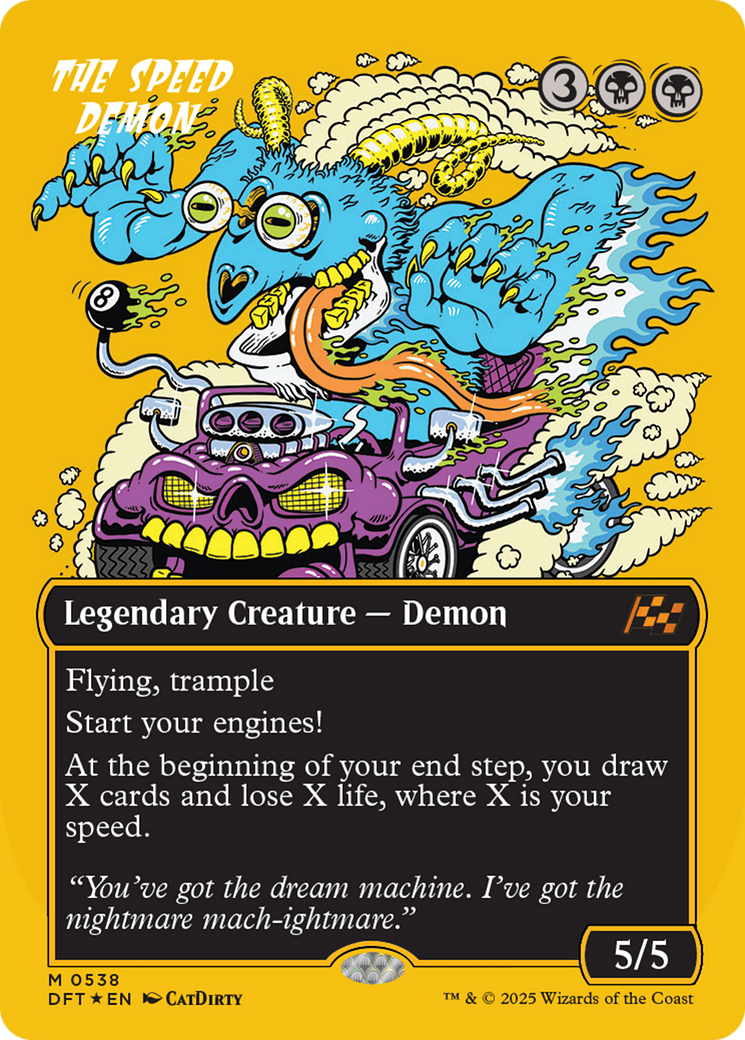 The Speed Demon (Borderless) (First-Place Foil) [Aetherdrift] | Odin's Place