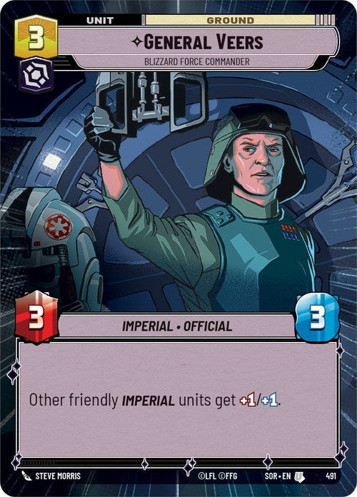 General Veers - Blizzard Force Commander (Hyperspace) (491) [Spark of Rebellion] | Odin's Place