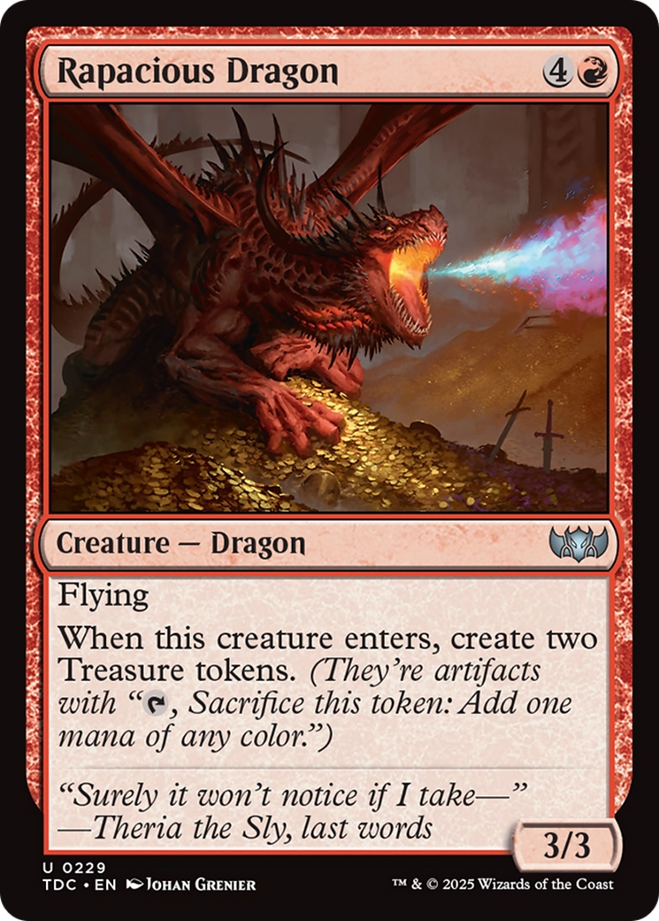 Rapacious Dragon [Tarkir: Dragonstorm Commander] | Odin's Place