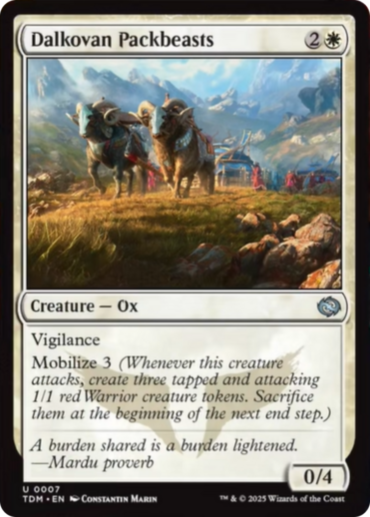 Dalkovan Packbeasts [Tarkir: Dragonstorm] | Odin's Place