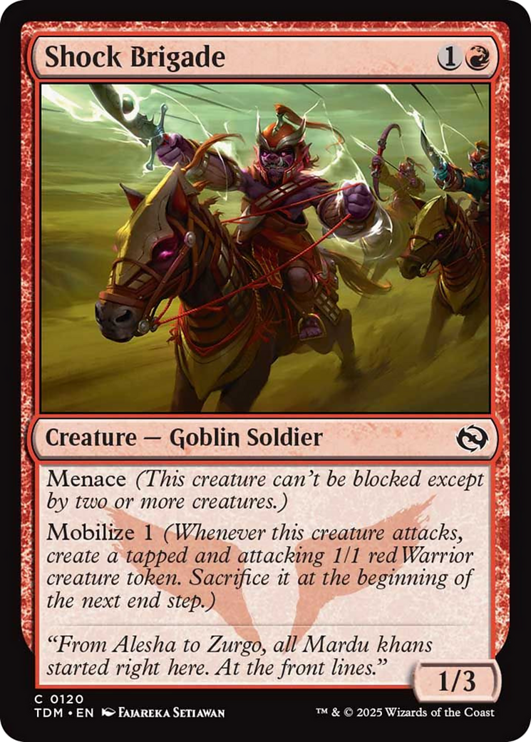 Shock Brigade [Tarkir: Dragonstorm] | Odin's Place