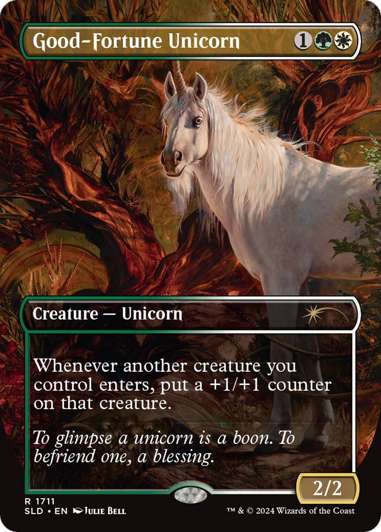 Good-Fortune Unicorn (Rainbow Foil) [Secret Lair Drop Series] | Odin's Place