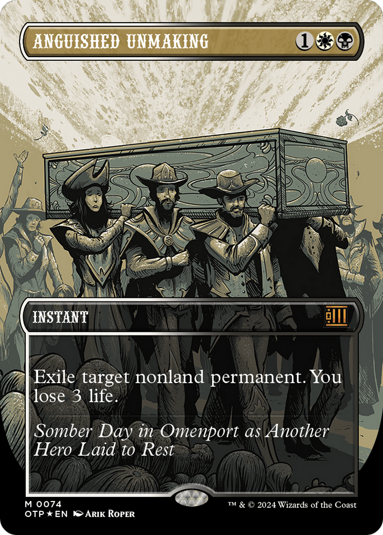 Anguished Unmaking (Textured Foil) [Outlaws of Thunder Junction: Breaking News] | Odin's Place