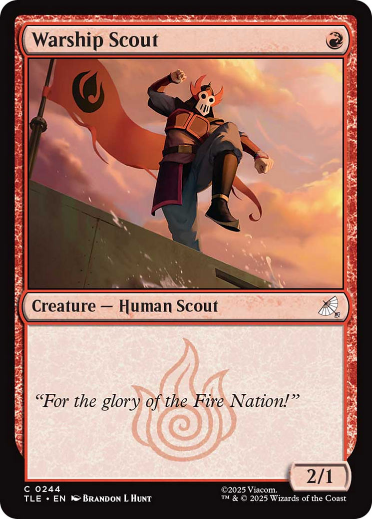 Warship Scout (0244) [Avatar: The Last Airbender: Eternal-Legal] | Odin's Place