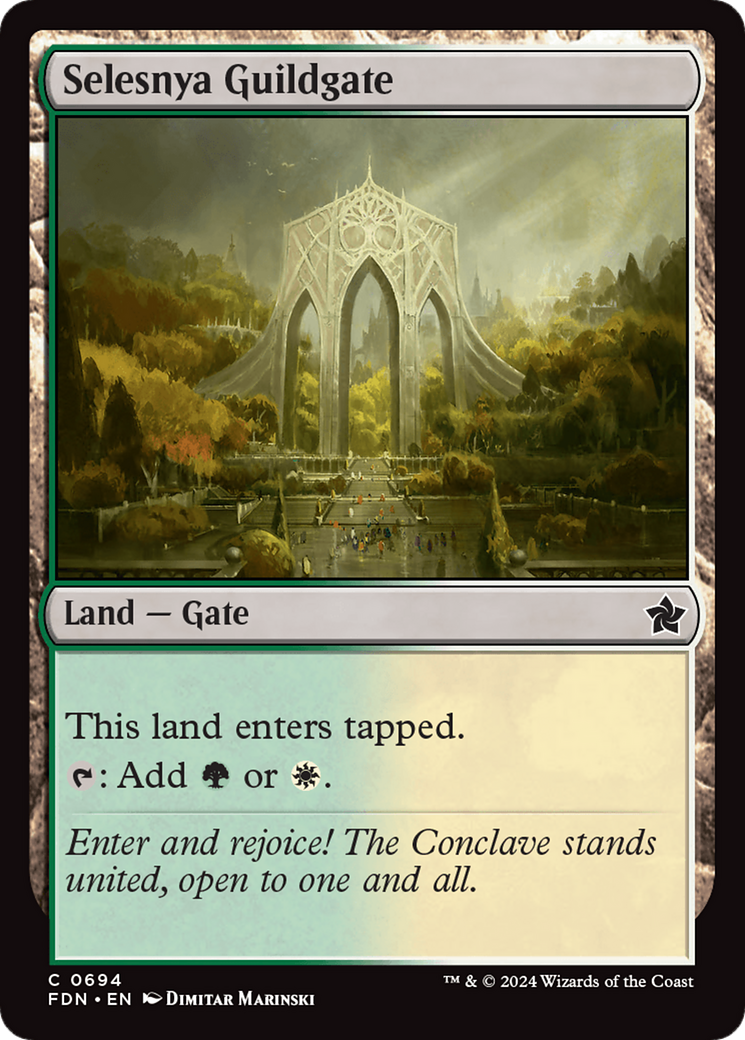 Selesnya Guildgate [Foundations] | Odin's Place